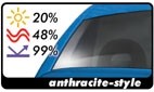 Raamband Tintvisor CFC Anthracite-style 0.19x150cm