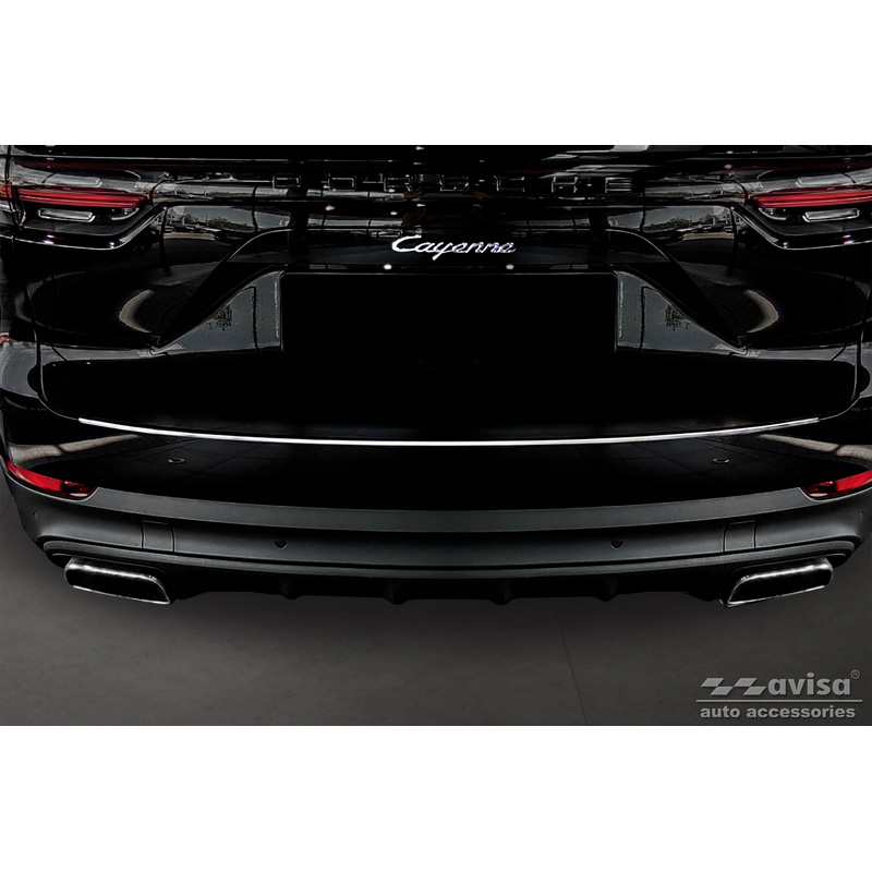 Stainless Steel Rear bumper protector  Porsche Cayenne III 2017-