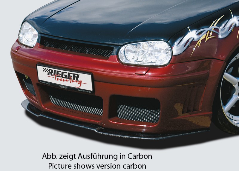 Spoilerzwaard gevormd voor Frontbumper RS-4-Look VW Golf IV Rieg