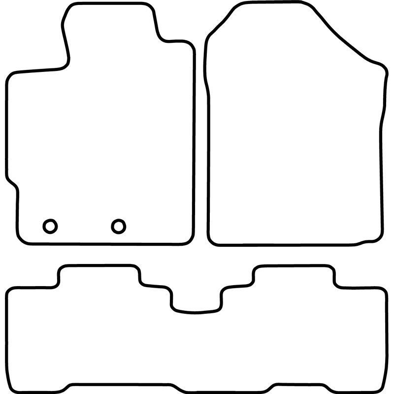 Set velour car mats  Toyota Verso S 2011-