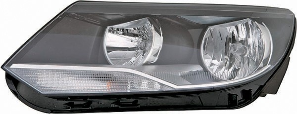 Koplamp rechts TIGUAN 11->> met TAGFAHRL.