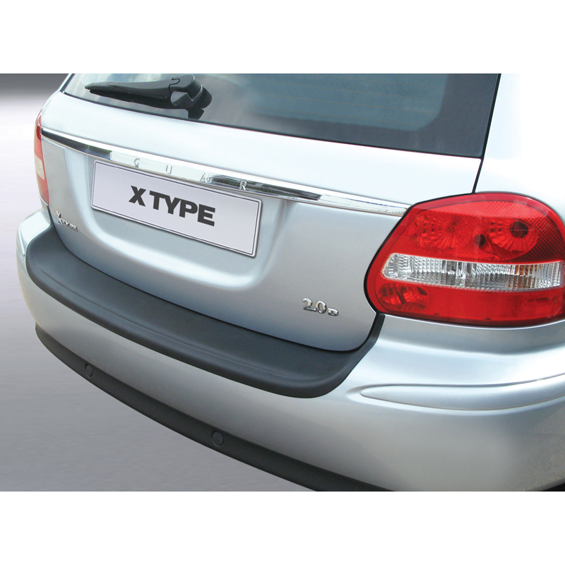 ABS Rear bumper protector  Jaguar X-Type Estate 2003-2007 Black