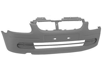 voorbumper, in primer, met mistlampgaten, -09/2003 Opel Agila, 2