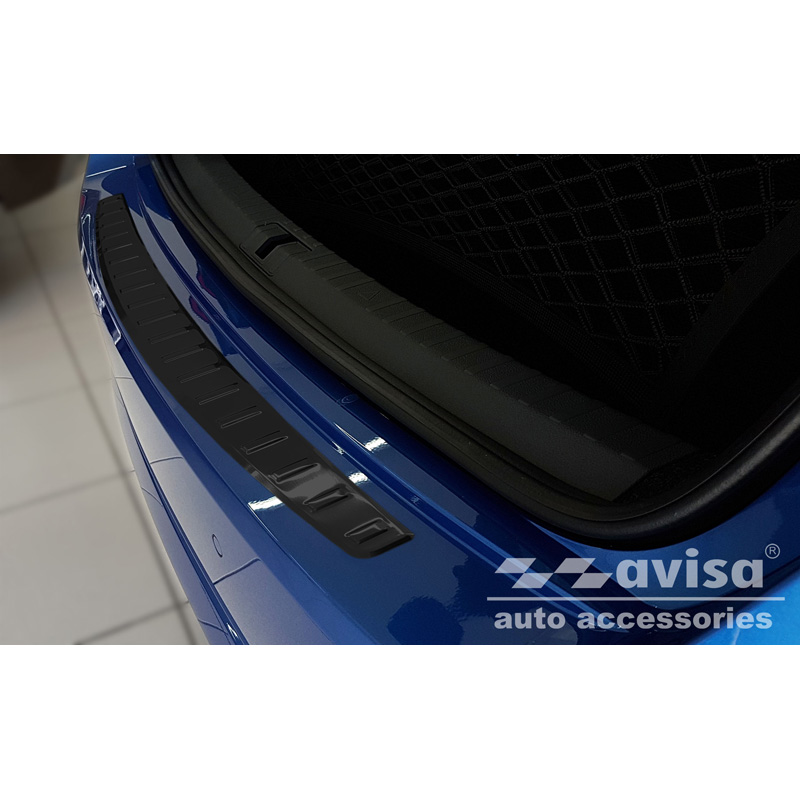 Zwart RVS Achterbumperprotector  Skoda Octavia IV Liftback 2020-2024 & FL 2024- 'Ribs'