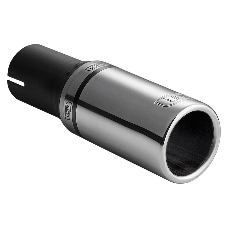 Ulter Sport Exhaust finisher - Round Ø60mm - Length 90mm - Installation ->50mm - Inox