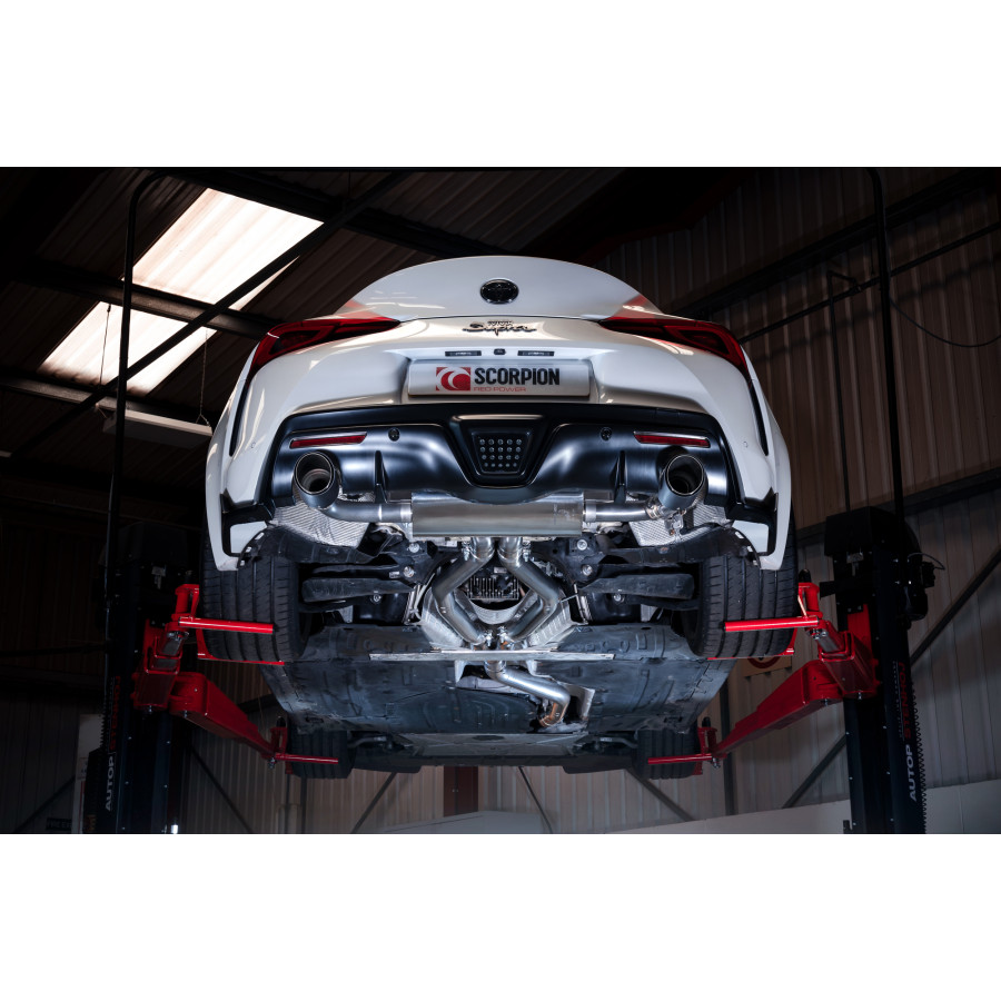 Toyota Supra A90 (Inc GR) 3.0T ROW Non-GPF Model Cat-back Polished Daytona Scorpion