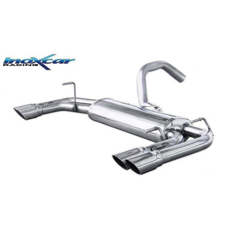 100% Inox Double sport exhaust  Abarth 695 180hp 2009- 2x60mm Racing
