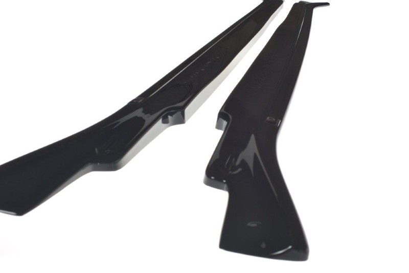 Zijskirts Diffusers BMW X5 E70 Facelift M-Pack Glanzend Zwart