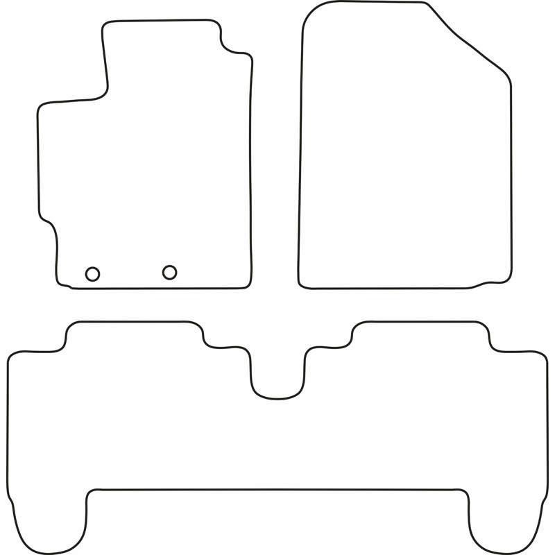 Set velour car mats  Toyota Yaris 3/5 doors 2006-2011