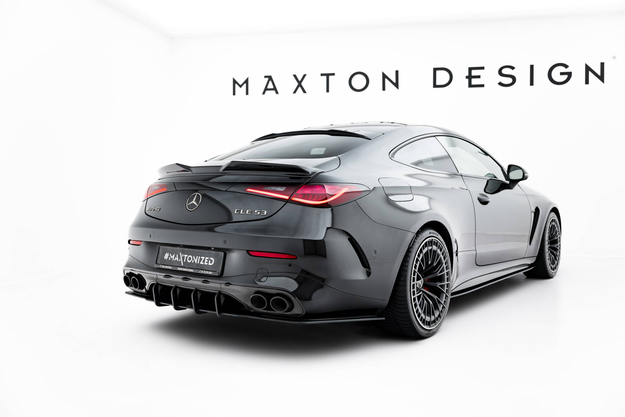 Street Pro Achter Diffuser Mercedes-AMG CLE 53 C236 Maxton Glanzend zwart