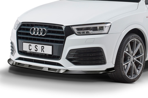 Voorspoiler Audi Q3 (8U) Glans Zwart