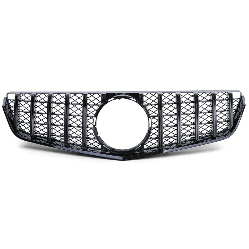 Grill Mercedes C207 W207 A207 (2009-2012) Coupe Cabrio GT Look Glans Zwart