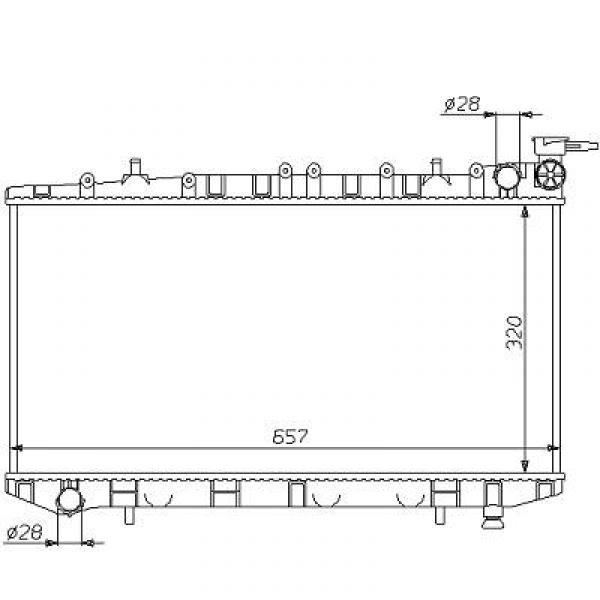 Radiator N14 Y10 STATION 90-95 325x650 1.4/1.6 4WD