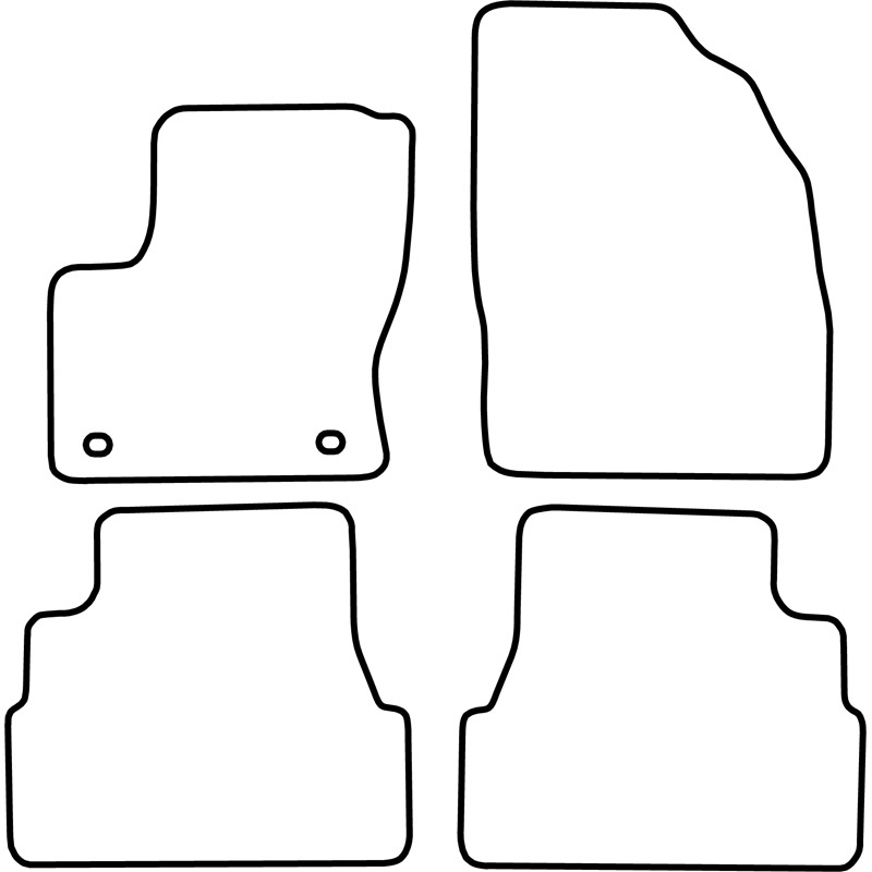 Set velour car mats  Ford Focus C-Max 2007-2011