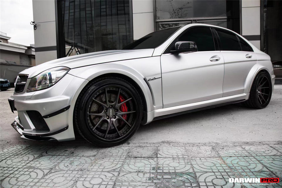 Mercedes Benz W204 C63 AMG Sedan BKSS Style Carbon Wide Full Body Kit 2012-2014