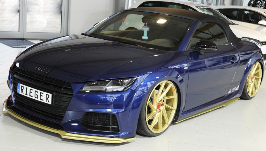 Zijskirts Audi TT S/RS 8J1-FV/8S 16-18 ABS Rieger (Set)