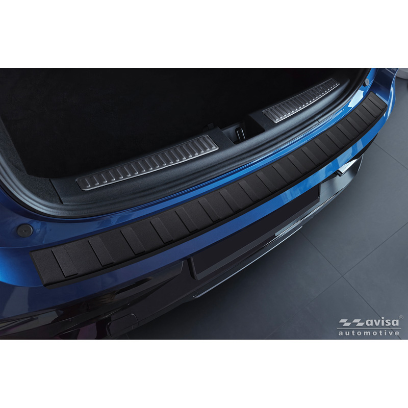 Matt Black Stainless Steel Rear bumper protector  Renault Rafale 2023- 'Ribs'