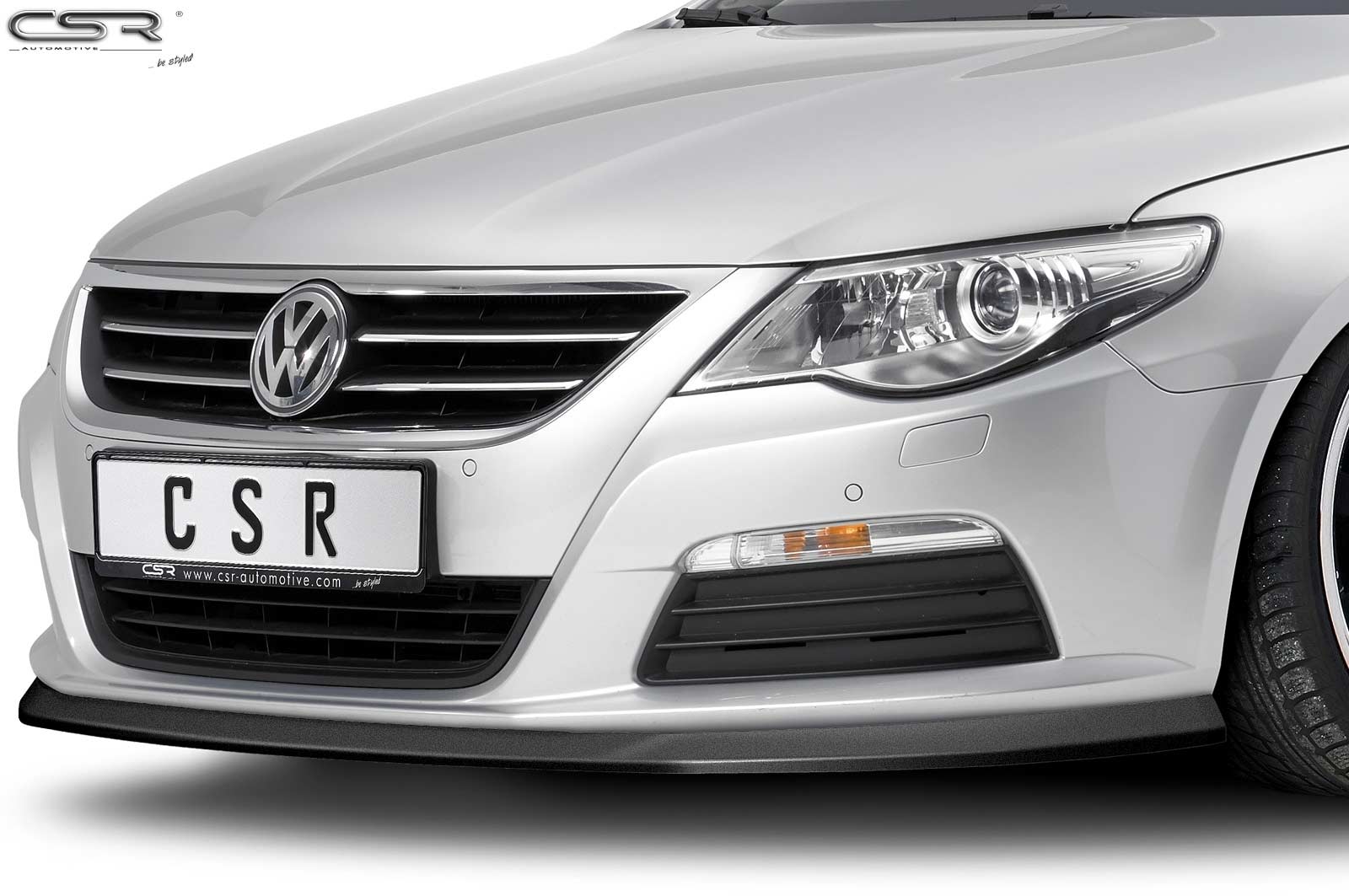 Voorspoiler VW Passat CC mat zwart