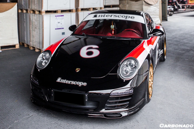 Porsche 911 997.2 Carrera/S/4S EM Style Carbon Voorspoiler 2009-2012