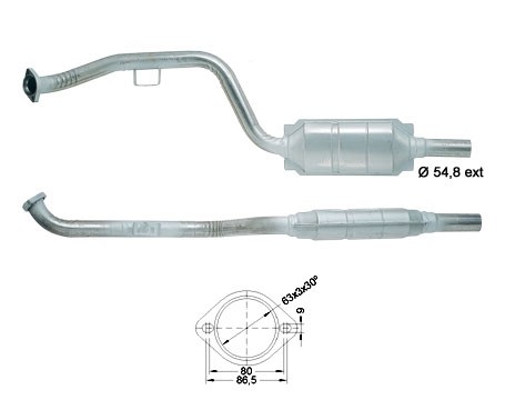 Mercedes E230 2295 cc 110 Kw / 150 cv W210 / T210 Magnaflow CAT