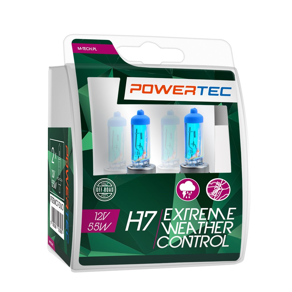 H7 lampen Extreme Weather Control 12V DUO Mtech Powertec