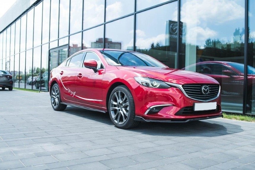Zijskirts Mazda 6 GJ Mk3 Maxton Design glans zwart