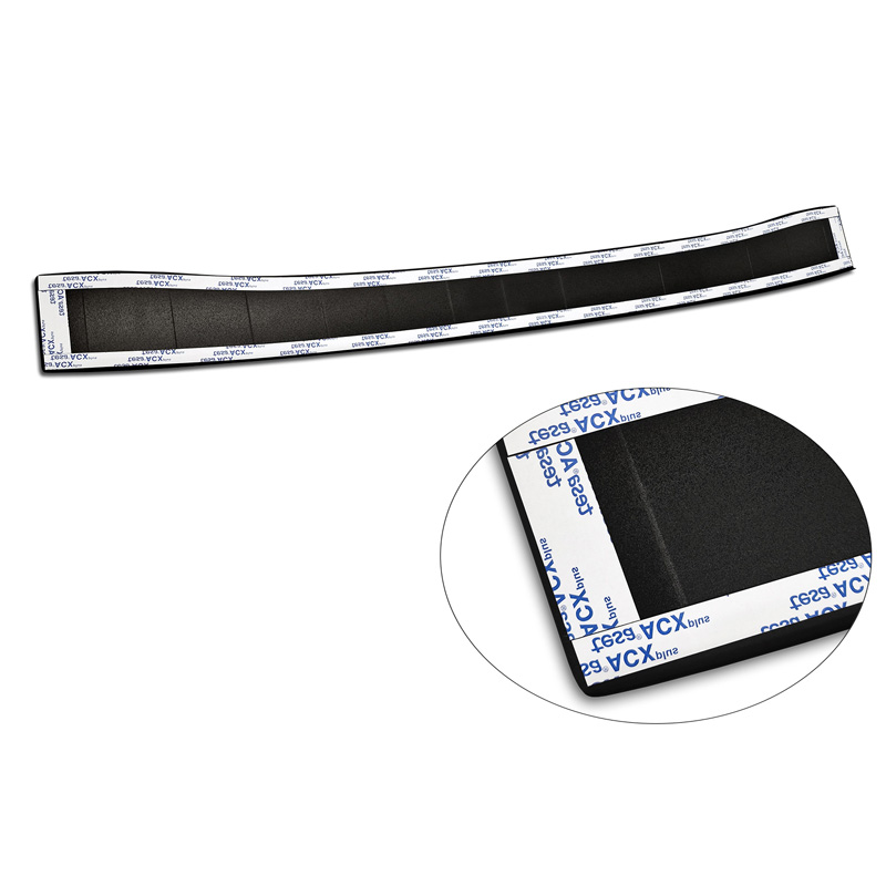 Matt Black Stainless Steel Rear bumper protector  BMW 3 Series Touring (G21) Facelift 2022- with M-Package 'Ribs'
