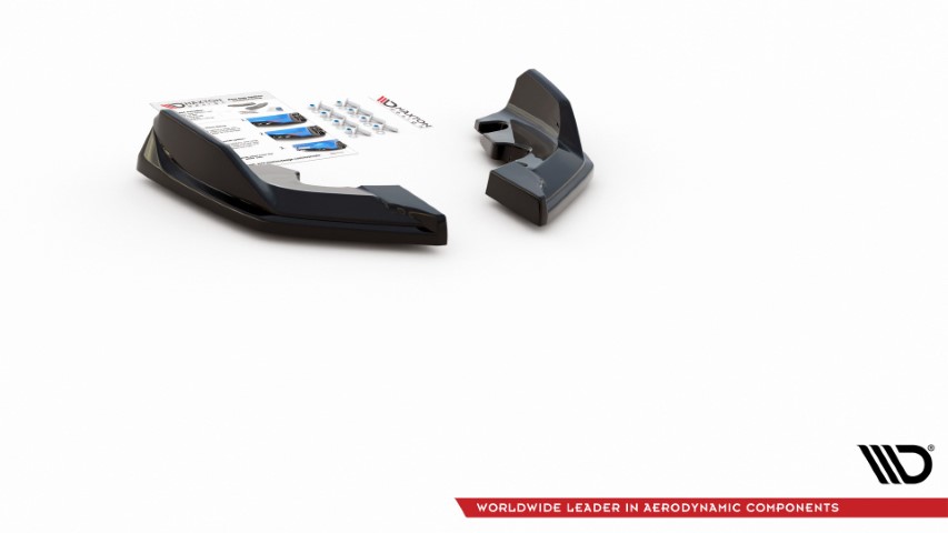 Achter Diffusors zijkanten BMW 1 Serie F40 M-Pack/ M135i Glans Zwart V4