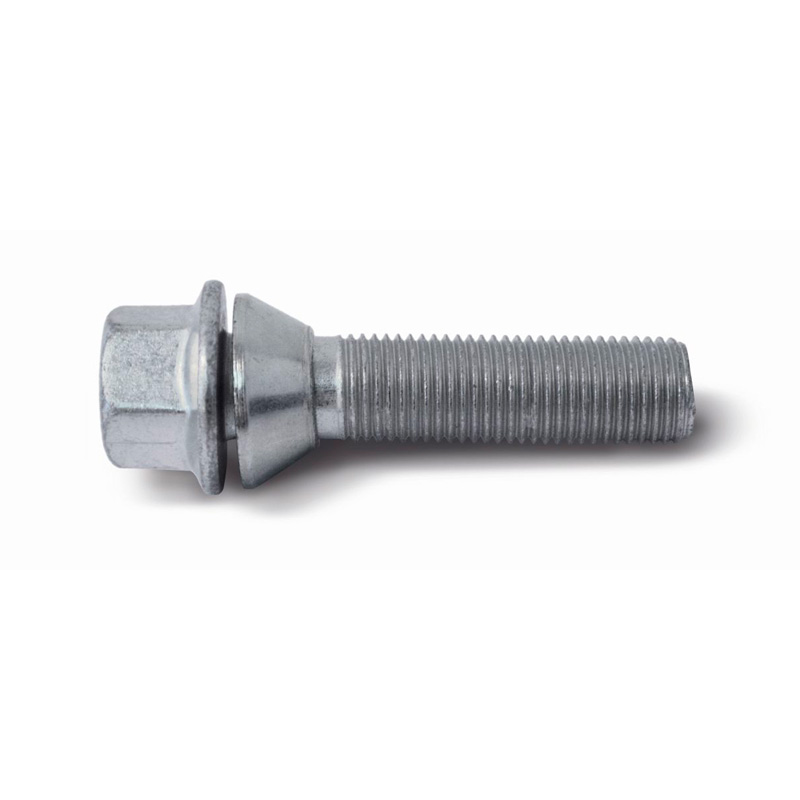 H&R Wheel bolt Taper-Head with movable cone M14x1.50 - Length 53mm (e.g.  BMW, Volvo)