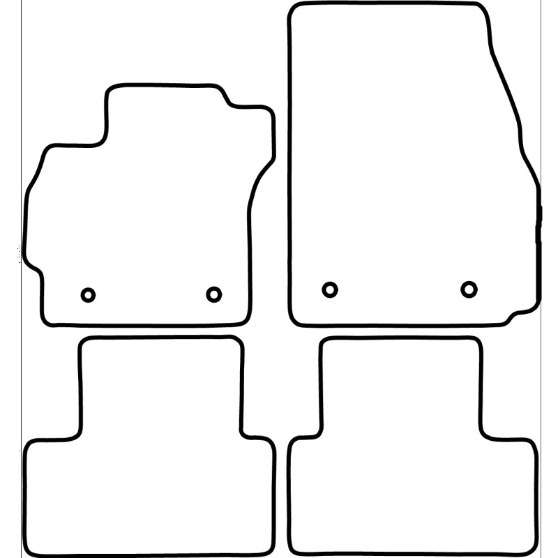 Set velour car mats  Mazda 5 2011-