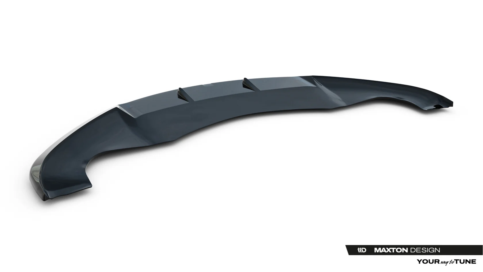 Voorspoiler V.1 Tesla Model S Mk1 Maxton Glans Zwart