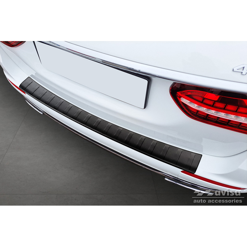 Matzwart RVS Achterbumperprotector  Mercedes E-Klasse W213 Kombi 2016- 'Ribs'