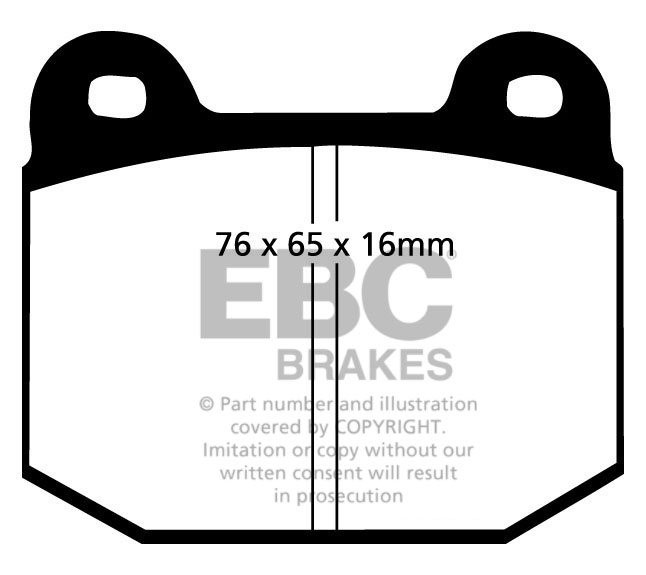 EBC Brakes LOTUS Elise 1.8 96-.. Remblokken voorzijde