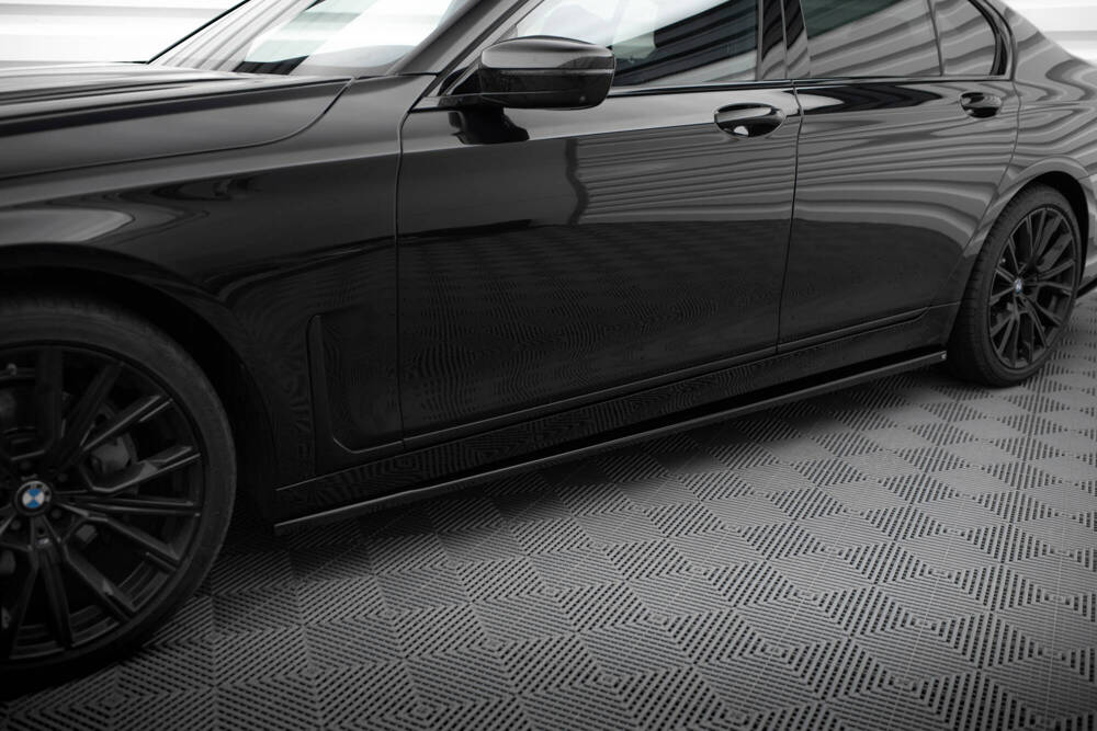 Zijskirts BMW 7-Serie G11 FL Maxton Glans Zwart