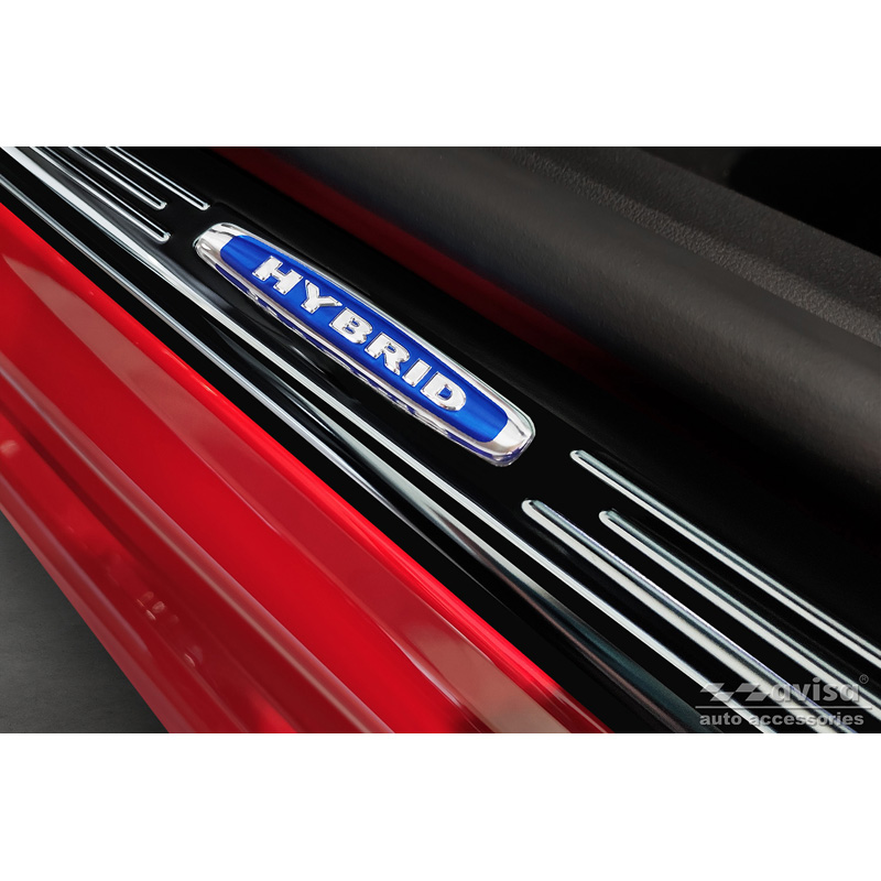 Zwart RVS Instaplijsten  Ford Focus IV excl. ST-Line 2018- 'Hybrid' - 4-delig