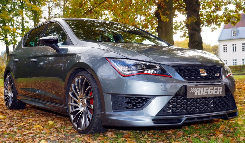 Voorspoiler lip Seat Leon F5 Rieger