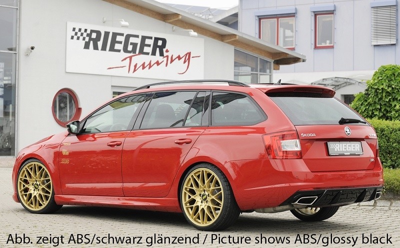 Achterbumper Diffusor Rieger Skoda Octavia RS 5E