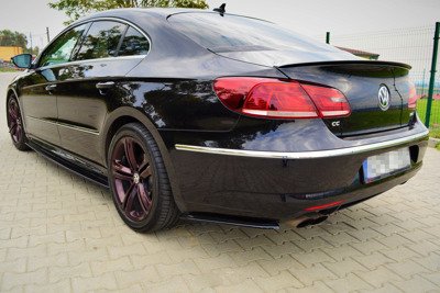 Achter Splitters VW Passat CC R-LINE  Glans Zwart