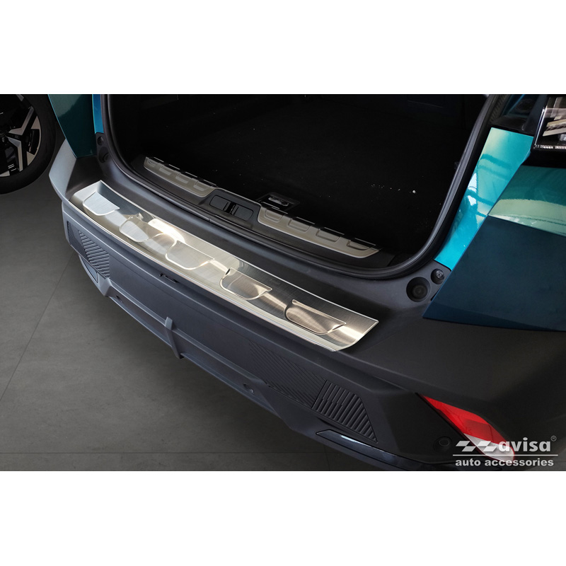 Stainless Steel Rear bumper protector  Peugeot 408 II Fastback 2023-