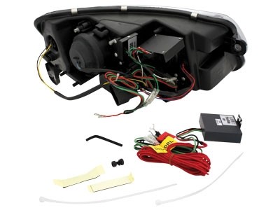 Headlights Audi A6 4F 04-07 Dlite Evo black HID