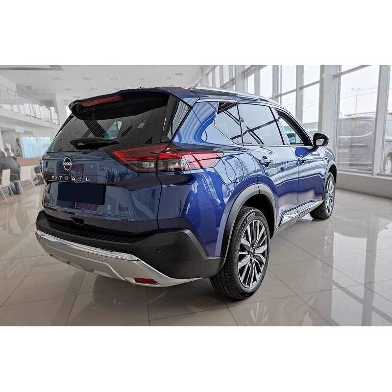 Zwart RVS Achterbumperprotector  Nissan X-Trail IV (T33) 2021- 'Ribs'