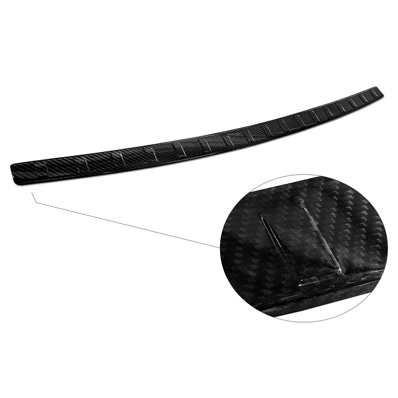 Echt 3D Carbon Achterbumperprotector  Hyundai Bayon 2021- 'Ribs'