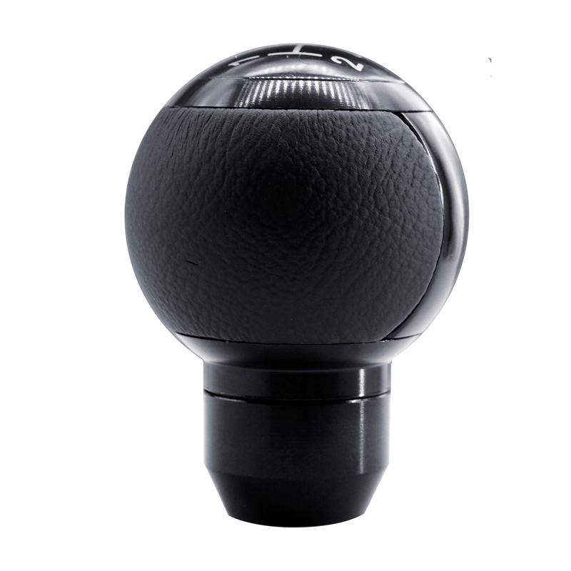 Simoni Racing Gear Knob SLOT - Aluminium/Black Eco-Leather