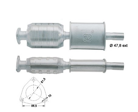 Fiat BRAVO 1.9TD 1910 cc 55 Kw / 75 cv 182A8.000 Magnaflow CAT B