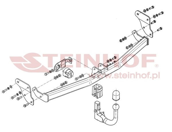 Trekhaak Hyundai i20 5D (PB) 2008-2014