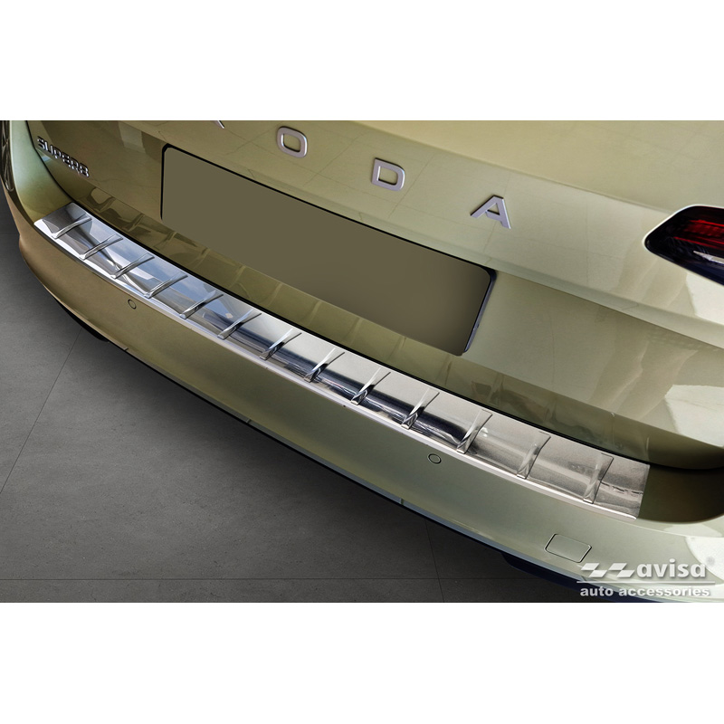 RVS Achterbumperprotector  Skoda Superb IV Combi 2023- 'Ribs'