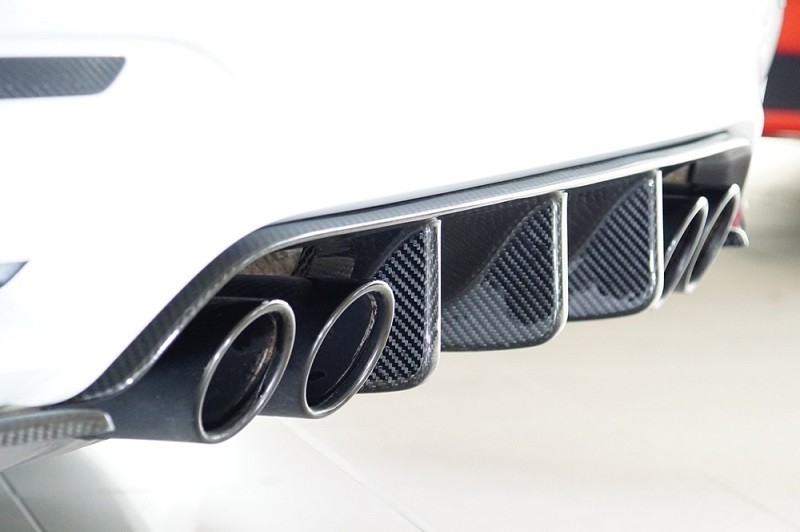 Achterbumper Diffusor Carbon Rieger BMW M4/M3 F82/F80 2014-