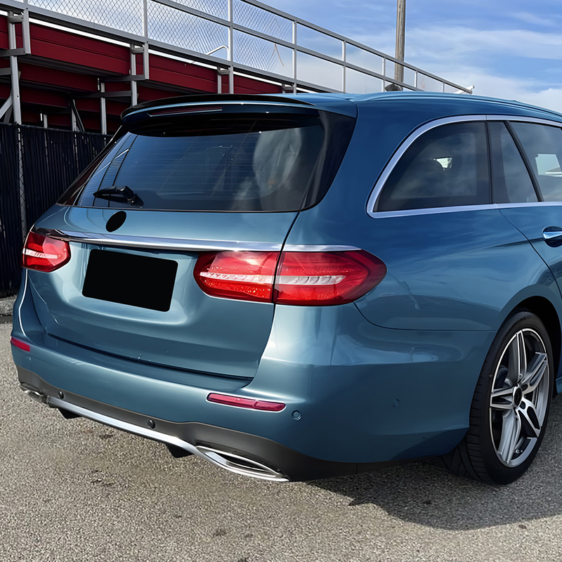 Dakspoiler (Spoiler Cap)  Mercedes E-Klasse W213 Kombi 2016-2023 (ABS Glanzend zwart)