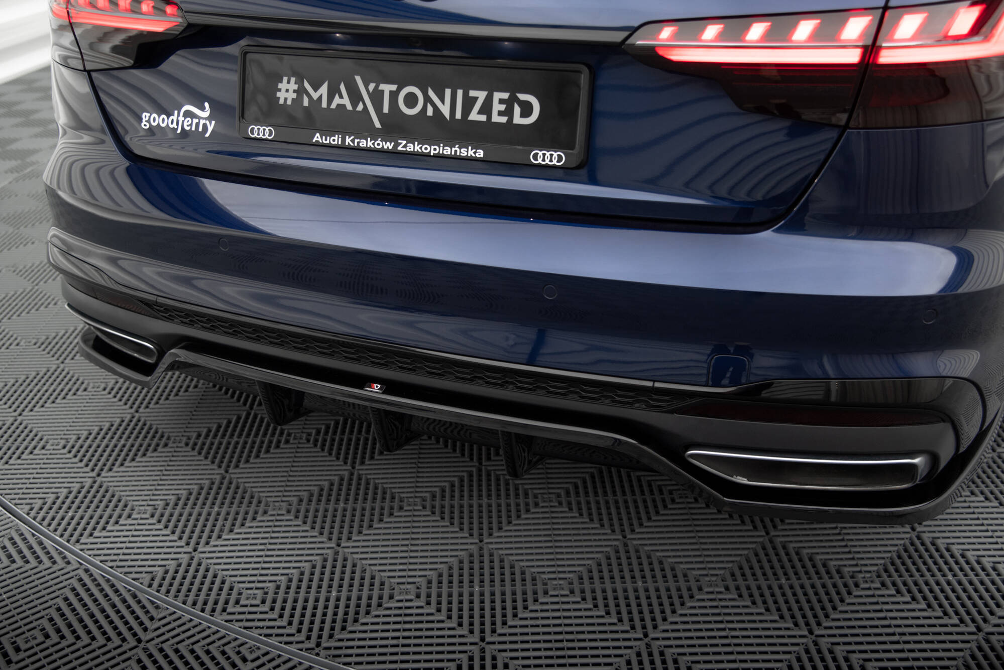 Achterdiffuser Audi A4 S-Line B9 Facelift 2019–2024 van Maxton Design V.2