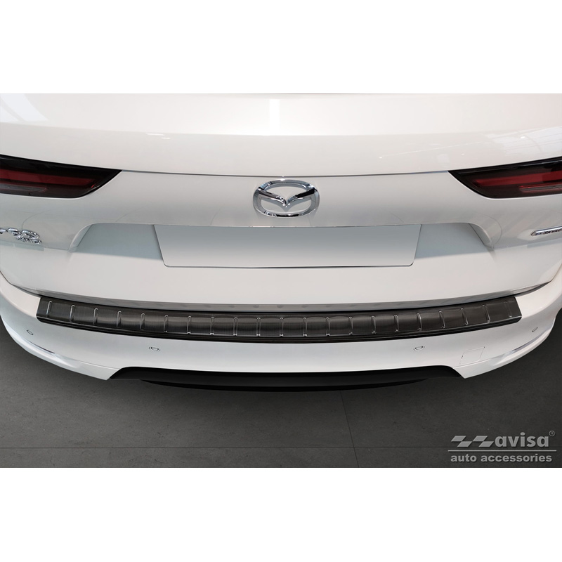 Zwart RVS Achterbumperprotector  Mazda CX-60 (KH) 2022- 'Ribs'